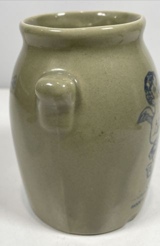 Vintage 4” Hood’s Sarsaparilla Advertising Crock Jar Bottle 3