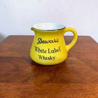 Vintage John Maddock And Sons Royal Vitreous Dewars White Label Whisky Pitcher
