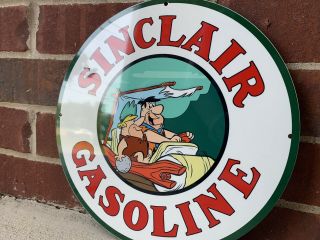 Sinclair Gasoline Motor Oil Sign Gas Vintage Style Steel Metal Sign