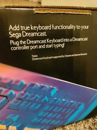 Sega Dreamcast Keyboard - Complete Vintage Game Retro Rare