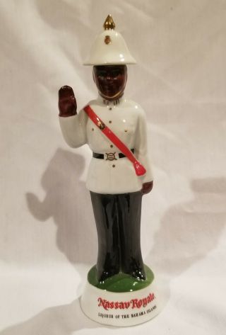 Vintage Bacardi Nassau Royale Liqueur Of Bahama Island Policeman Decanter Bottle