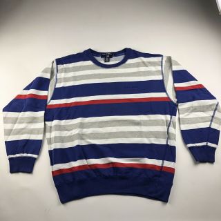Vtg 90’s Polo Sport Ralph Lauren Red White Blue Striped Sweater Mens L Like