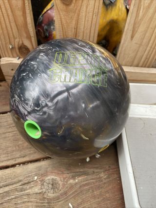 15 Lb Depth Charge Bowling Ball Storm Vintage Mens Drilled Holes