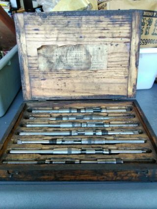 Vintage Blue Point Snap On Adjustable Reamers Wood Box
