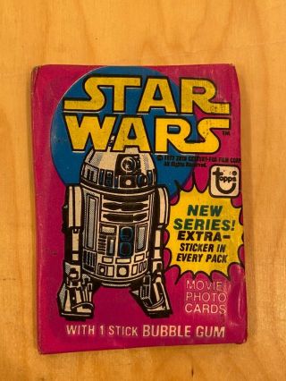1977 Topps Star Wars Series 3 Factory Wax Pack Vintage Sw4