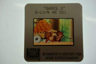Star Wars Lucasfilm Ewoks Cartoon Wicket & Teebo - 35mm Vintage Slide 1985