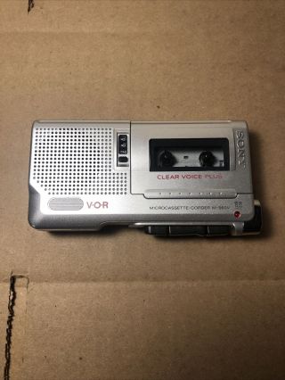 Vintage Sony Clear Voice Plus M - 560v Vor Microcassette Recorder