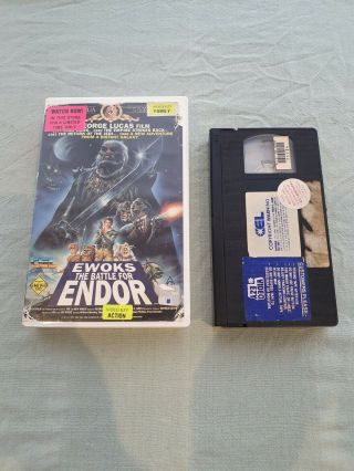 Vintage 1986 Release Star Wars Ewoks The Battle For Endor Vhs Tape Pal Version
