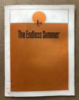Vintage 1966 The Endless Summer Surfing Documentary Movie Program
