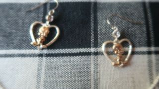 Vintage LENOX Sterling Silver Warner Brothers TWEETY BIRD Necklace Earring Set 3