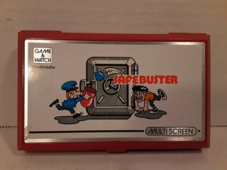 Vintage 1988 Safebuster Multi Screen Nintendo Game And Watch Jb - 63