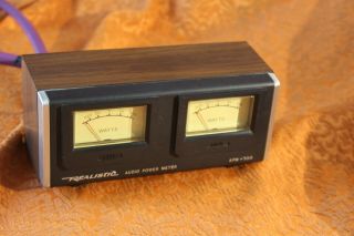Vintage Realistic Apm - 100 Peak & Rms Audio Power Meter Vu Analog