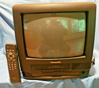 1999 Vintage Panasonic Pv - M1369 Combination 13 " Color Tv And Vcr With Remote