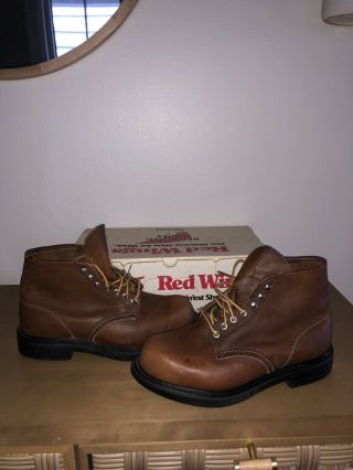 Vintage Red Wing Boots Union Made Size 7 1/2 3e Usa