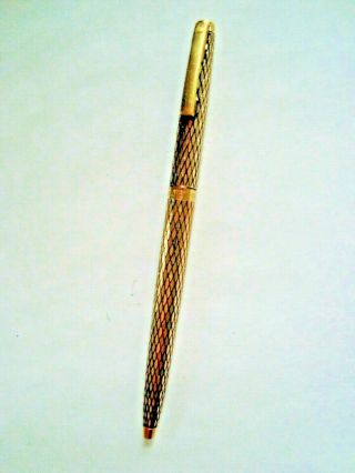 Vintage Sheaffer Imperial Sovereign White Dot 14k G.  F.  Ballpoint Pen