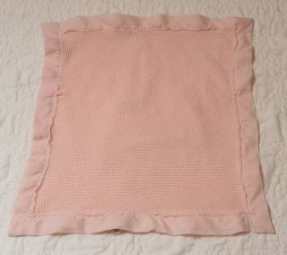 Vintage Baby Morgan Thermal Waffle Weave Mini Blanket Pink Flaws/replacement