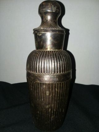 Vintage Silver Plated Cocktail Shaker From India