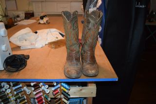 Vintage Handmade Cowboy Boots Size 10