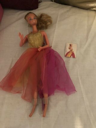 Vintage Barbie Rare 1978 Fashion Photo Superstar Era Doll In Outfit Leg Stand