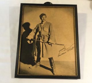 Vintage Hand Signed Autographed Framed Photo Of Lawrence Tibbett Opera Singer