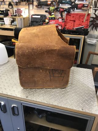 Vintage Western Horse Saddle Bags Leather