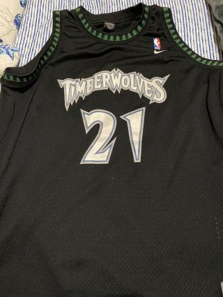 Vintage Nike Kevin Garnett Minnesota Timberwolves Sewn Jersey 21 Nba