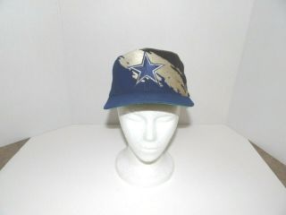 Vintage Nfl Logo Athletic Pro Line Authentic Dallas Cowboys Paint Splash Cap/hat