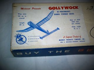 Vintage Midwest Gollywock Glider Model Airplane Kit,  No.  403 Not Started