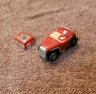Vintage Tyco Ho Scale Red 1930 Ford Hot Rod Car S 640 With Extra Top Runs.  L@@k