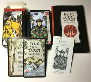 Vtg Feng Shui Chinese Tarot Deck Book Set W/instructions Connolly Us Games Sted