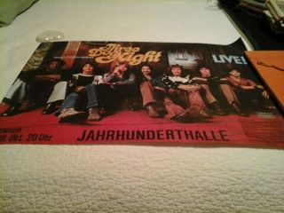 Vintage Three Dog Night Concert Poster From Germany Tour Circa 70 
