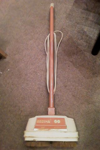 Vintage Regina Custom Twin Brush Floor Buffer Scrubber W/ Accessories Pickup