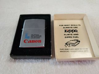 Vintage 1980 Zippo Lighter 35mm Canon Olympics Winter Games Lighter