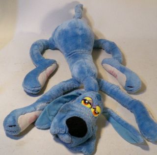 Vintage 1984 Dakin 28 " Plush Foofur Cartoon Dog Blue Stuffed Toy Phil Mendez