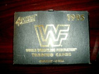 Vintage 1995 Wwf Action Packed Complete Set With Black Box.  Lawrence Taylor Rc