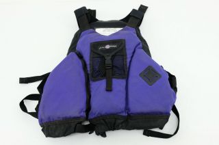 Lotus Designs Vintage Pull Over Kayaking Life Jacket Purple/black Adult L/xl
