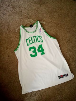 Vintage Nike Authentic Paul Pierce 34 Boston Celtics Jersey Size 58