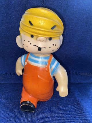 Vintage 1959 Dennis The Menace Vinyl Toy Doll With Movable Head