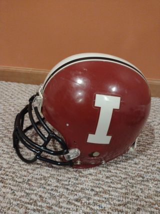 Old Vintage Indiana University Hoosiers Block I Mini Riddell Football Helmet