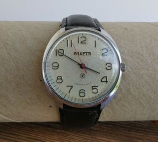 Watch Raketa Mechanical Big Zero 2609 Ha Vintage Soviet Ussr Wristwatch