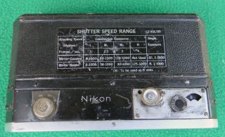 Vintage Nikon F Motor Drive F36 Back