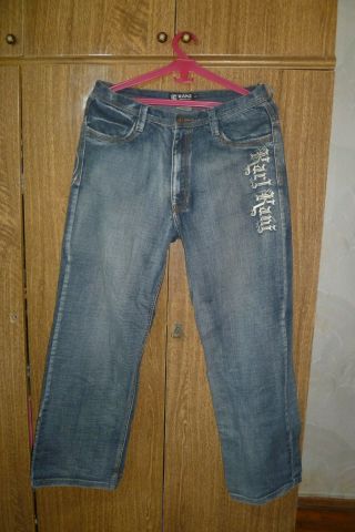Karl Kani Hip Hop Vintage Jeans Baggy 90s Street Wear Rap 1990s Men Size 36/34