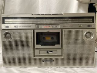 Vintage Panasonic Am/fm Cassette Player Model Rx5200 4 Speaker Boombox