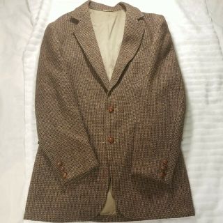 Vintage 70s Harris Tweed Mens Scottish Wool Sport Coat Blazer 2