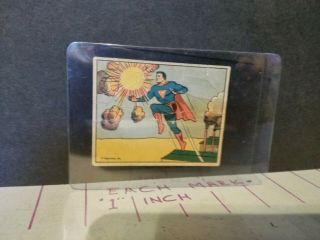 Rare Vintage 1940 Superman Vs.  The Spies Gum Trading Card 51