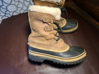 Vtg Sorel Caribou Winter Boots Kaufman Made In Canada Men’s 8 Women 