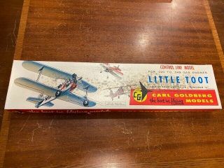 Vintage Carl Goldberg Little Toot Model Airplane Kit