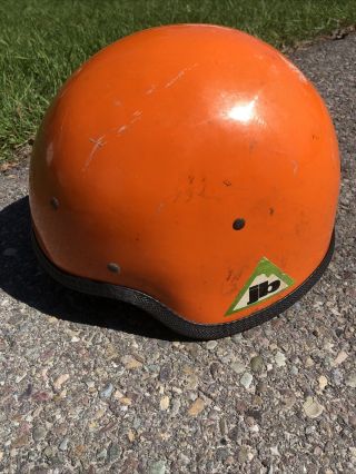 Vintage Joe Brown Rock Climbing Helmet Caving Fiberglass Decal Size Large 7