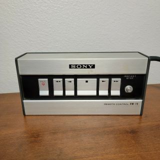 Vintage Sony (rm - 19) Remote Control For Sony Tc - 651 Reel To Reel Recorder