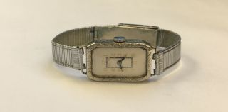Vintage 14k White Gold Filled Bulova Art Deco Wrist Watch 15 Jewels (stopped)